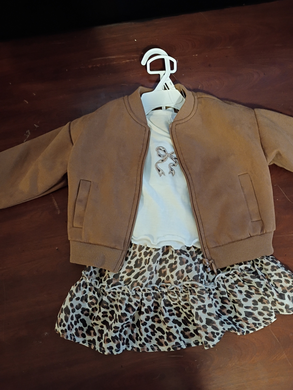 Kids Tan Bomber Jacket - Classic Everyday Outerwear